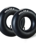 Two Pack 15x6.00-6 Inner Tubes with TR-13 Valve Stem for Lawn Mowers Go Karts ATVs Yard Tractors Wheelbarrows and Golf Carts