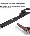 Heavy Duty Angle Grinder To Belt Sander Adapter Conversion Kit For 100Mm 125Mm Grinders with main shaft and drive plate.
