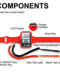 Pro Grade Digital Multimeter With Auto Range And Backlight Portable Handheld Meter For Electricians Measures Voltage Current Resistance Capacitance And Real Time NCV Non Contact Voltage Detection shown with labeled components