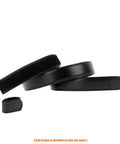Kick-Ass Genuine Leather Belt Featuring A Secure Hook And Loop Closure For Heavy Duty Mechanics And Tradesmen That Locks Tight Without Annoying Holes For Rock Solid Comfort displayed with belt keeper.