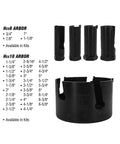 Rapid Core Eject Hole Saw 6 Inch With Carbide Tips, Cuts 5x Faster, 2 Inch Depth, Rapid Switch for Drywall Wood Metal