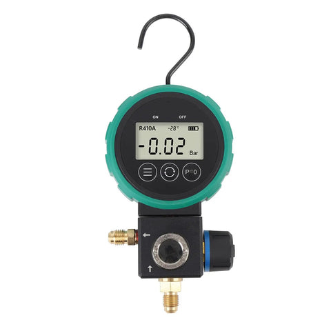 Professional HVAC Pressure Gauge Set With Digital Meter For Car AC Cooling System Charging And Quick Leak Detection with LCD display