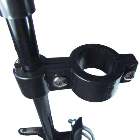 Close-up of Child Safe Pool Gate Latch, Push Style Pool Gate Latch for Chain Link Fences, Fits One and Three Eighths Inch Gate Frames