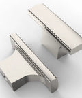 10 Pack Brushed Satin Nickel Cabinet Knobs 2 Inch 50mm Single Hole Drawer Pulls For Kitchen Cabinets ZH0026, top view