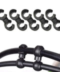 10 Pack Rotatable S Hook Cable Clips For Bike Brake Cables And Derailleur Cross Hooks, MTB And Road Bicycle Cable Management Clips