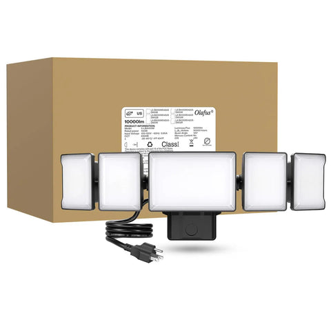 Energy Efficient 180W Plug In Flood Lights Outdoor With Convenient Switch Control For Backyard And Patio Security Lighting Hella Bright Led Bulbs Total Game Changer