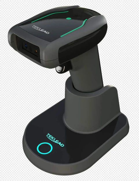 Wireless Two Dimensional Barcode Scanner With Charging Cradle Three In One Connectivity Bluetooth And 2.4G Wireless And USB Wired