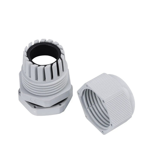 15 Pack NPT 1/2 Inch Nylon Cable Glands Electrical Strain Relief Cord Connector IP68 Waterproof Adjustable 9-14mm Cable Gland Black Nylon Joints With Gaskets White