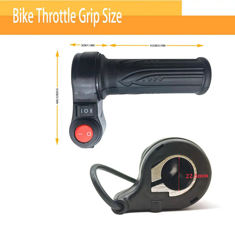 Universal Twist Throttle Grips For E Bikes And Scooters 12V To 72V Street Ready Three Speed And Reverse Wire Harness With 3 3 2 Pin Connectors Replacement Handlebar Grip Set