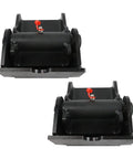 Heavy Duty Greasable Weld On Solid Steel Dump Trailer Hinges Pair with red grease fitting, robust design for maximum payload.