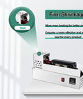 Pro Stainless Steel Wine Capsule Shrinking Machine For Bottle Foil Sealing Digital Thermostat Control 150-170C showcases secure bottle sealing.