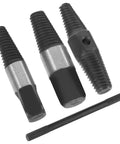 Heavy Duty Carbon Steel Broken Screw Extractor Kit That Slays Jammed Bolts For Faucets And Pipes, Simple To Operate Tool For Quick Pipe Fix Without Drilling, three-piece set