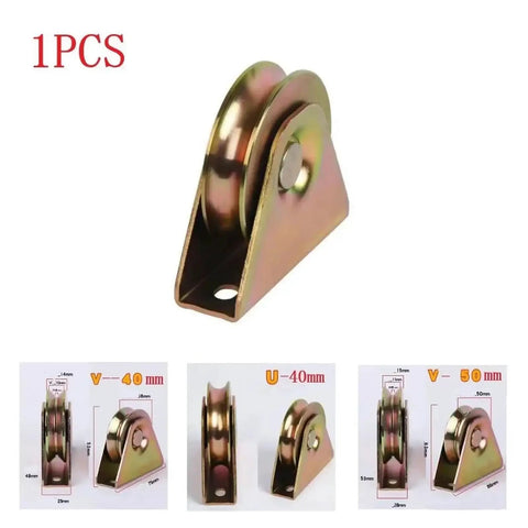 Heavy Duty V Groove Track Wheel Built Different For Rock Solid Performance Slick Rolling Steel Sliding Gate Caster Tough As Nails Industrial Pulley Block For Wire Rope Traction, steel, 40mm.