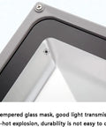 Close-up of JUDYSSY Spot Lighting Led Flood Light Outdoor, Waterproof Security Lights, Supe, Warm Light with tempered glass mask.