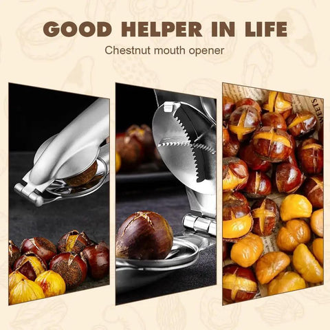 Premium Stainless Steel Nutcracker Built For Chestnuts Walnuts And Pecans Sturdy Handheld Clip Tool That Shells Tough Nuts With Zero Sweat Or Mess In Seconds
