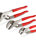 Groove Joint Pliers Set 3-Piece Featuring 7 10 And 13 Inch Pliers With Sharp Angled Teeth For A Strong Bite, Adjustable Tension Via Nut And Bolt