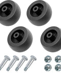 Deck Wheel Nut And Bolt Kit For 600 700 800 900 Series Mowers Beefed-Up Heavy Duty Replacement With Five Inch Deck Wheels One Half Inch Lock Nuts Five Eighth Inch Shoulder Fits ZTrak And Hydro Walk Behind, 4 wheels, bolts, nuts