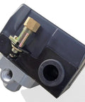 Air Compressor Pressure Control Switch With Four One Quarter Inch NPT Ports Preset 95 To 125 PSI 0 To 200 PSI Gauge
