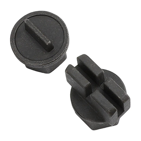 Complete 9 Pcs Oil Pan Drain Plug Repair Kit For Plastic Sump And Stripped Threads Install Remove Tool Set For Routine Auto Maintenance With Storage Case, black metal adapter close-up