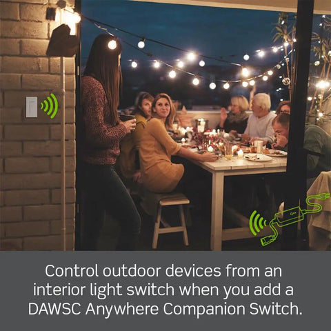 Heavy Duty Smart WiFi Outdoor Plug With Hella Weather Resistant Shell For Holiday Lights Yard Decor And Garden Pumps Matter Enabled Voice Control Switch In Matte Black during outdoor gathering.