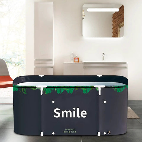 Foldable Portable Bathtub For Small Bathrooms And Shower Stalls Eco Friendly Soaking Tub With Thermal Foam Keeps Water Warm