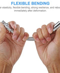 Hands bending Flexible Socket Extension Bar Half Inch Ratchet Extension Rod With Springy Soft Shaft for tight spots.
