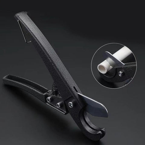 32mm Pipe Cutter With Ratchet Mechanism for PVC Tubing and Plastic Hose Easy One Handed Cut With Durable Steel Blade Ergonomic EZ Grip