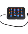 12 Gang RGB LED Switch Panel With 8 Color Modes And 5 Brightness Levels For Cars Boats And Marine Use 80A Heavy Duty IP65