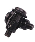 Expansion Petal Rivet Nut Kit M4 M5 M6 For Hollow Wall Mounts And License Plates Durable Carbon Steel Zinc Plated Fasteners For Indoor Outdoor Use Ideal For Auto Motorcycle And RV Body Mounting, black zinc-plated rivet nut close-up
