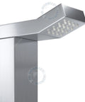 Marine Grade 316 Stainless Outdoor Shower Panel That Will Not Rust Built For Pools Backyards Beach Houses And Resorts Hot And Cold Water Connections Wall Mount Or Freestanding Installations UPC Registered