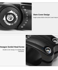 Close-up of 31.8mm Aluminum MTB Stem 110mm 60 Degree Adjustable Riser Handlebar showing hexagon socket head screw