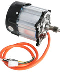 Heavy Duty 72V 1500W Brushless Electric Motor With 16 Tooth Output Shaft And Badass Torque For Diy Go Karts Mobility Trikes And Custom Atv Projects That Roll Smooth On Any Terrain You Pick, showing copper windings and orange wiring.
