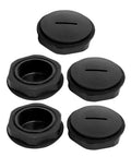 M32x1.5mm Nylon Cable Gland Cap End Cover With Male Threads IP68 Sealed Cable Gland Cap 38x15mm Black Rubber Seal Pack of 5
