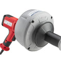 Heavy Duty Manual Feed Drain Cleaner With 5/16 Inch Inner Core Cable And Roll Up Inner Drum designed for efficient clog clearing.