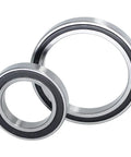 All Weather 6707-2RS Deep Groove Ball Bearing Thin Wall 35x44x5 with rustproof coating and rubber seal, front view.