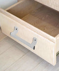 Wooden drawer with Aluminum Alloy Sliding Barn Door Handles With Comfortable Grip Grab And Go For Homes And Offices