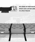 Heavy Duty Recovery Tracks for 4x4 Off Road Adventures Traction Boards Tire Ladder Mat with iron buckle and straps