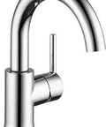 Trinsic Single Hole Bathroom Faucet With Single Handle Chrome Finish For Your Bathroom Sink, Diamond Seal Technology, side view