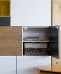 Heavy Duty Magnetic Door Cabinet Catch With Strong Suction Magnet For Wardrobes And Furniture Gold Finish One Piece Easy Install Secure Latch Clasp No Tools Required on open cabinet door