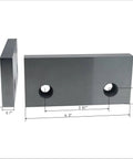 Precision Ground Milling Vise Jaws Pair Fits Kurt Gmt Style Machines Six Inch Height Upgrade Heavy Duty Alloy Steel with dimensions