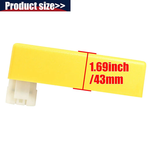 Yellow Adjustable High Performance DC CDI Box For GY6 Scooters And ATVs With 6 Pin Connector Timings Adjustable 1.69 inch size