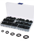 260 Piece Rubber Grommets Kit For Electrical Cable Holes 7 Size Blanking Grommets Flexible Rubber Hole Plugs For Wiring And Conductors Durable Heat Resistant Reusable Easy Drill Hole Insertion, assorted black in case