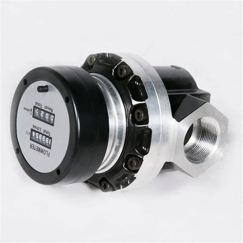 VAWNHIOPG 2 Inch Heavy Duty Electronic Transfer Pump With Mechanical Counter Oval Gear Flow Meter. High Strength Titanium Alloy Construction For Corrosion Resistant Fuel Diesel Hydraulic Media Transfer And Precision Monitoring Applications Perfect For