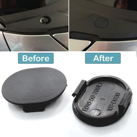 Installation of 2 Pack E01650796 Windshield Cowl Grille Screw Hole Cap Rubber Covers Black Plastic Shield For Mazda Miata MX5 Protege RX7 Ford Probe Easy Install Weatherproof Seal Prevents Water Ingress Into Engine Bay And Fuse Box Durable OEM Style