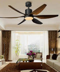 66 Inch Silent Ceiling Fan With Built In Light And Smart Remote, Power Saving DC Motor, Whisper Quiet Six Blades, Reversible All Season Airflow For Kitchen Or Living Room, Hassle Free Sweet Cooling in modern living room.