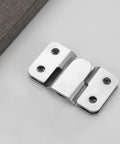 Heavy Duty Interlocking Flush Mount Brackets With Screws For Picture Frames Headboards And Sofas Stainless Steel Z Clips Hardware For Art Gallery Wall Mounting, stainless steel bracket close-up
