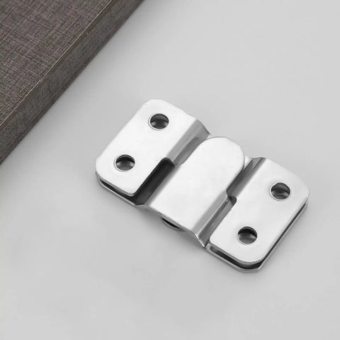 Heavy Duty Interlocking Flush Mount Brackets With Screws For Picture Frames Headboards And Sofas Stainless Steel Z Clips Hardware For Art Gallery Wall Mounting, stainless steel bracket close-up