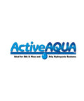Active Aqua logo with blue gradient text and water drop graphic