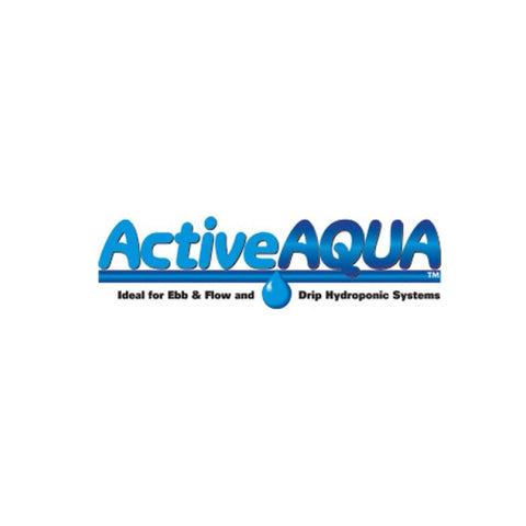 Active Aqua logo with blue gradient text and water drop graphic