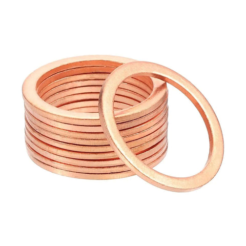 Sweet Copper Flat Washers Screw Kit For Bolt And Nut Replacement Fits Metal Machine Repair 25 Pcs 22X28X15MM hardware washers stacked
